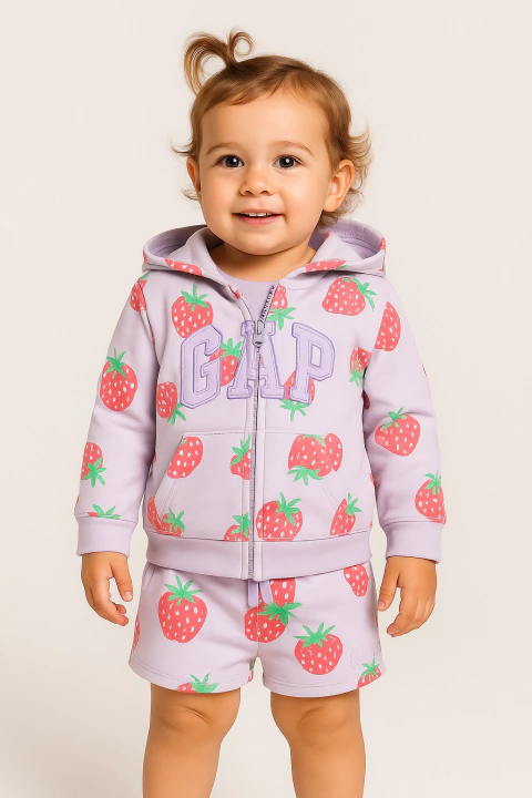 Kit 3 pecas Gap Moranguinho - GAP8263 - Tamanho 2 anos - comprar online