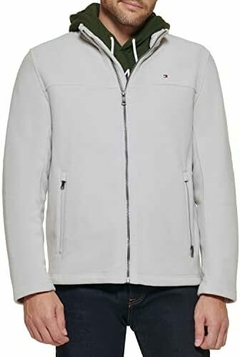 Jaqueta Masculina Tommy Hilfiger Fleece Gelo - TH1685 - Tamanho M na internet