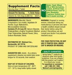 D3 125mcg, 5,000iu - Vitamina Spring Valley - 90 tablets na internet