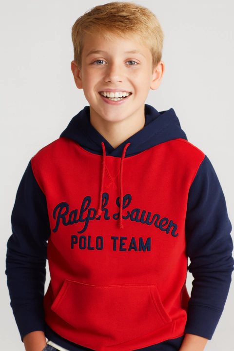 Moletom Polo By Ralph Lauren Sport Logo Colorblock - RL9458- Tamanho 14 - 16 anos - comprar online