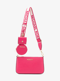 Bolsa Michael Kors Jet Set Travel Small Crossbody com Acessórios - Pink - comprar online