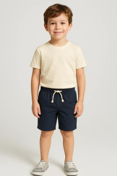Bermuda Infantil Gap - Gap160 - Azul Marinho - Tamanho 4 - 5 anos - comprar online