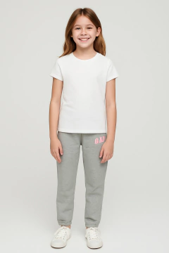 Calca Moletom Gap Cinza - GAP4028 - Tamanho 6 - 7 anos - comprar online