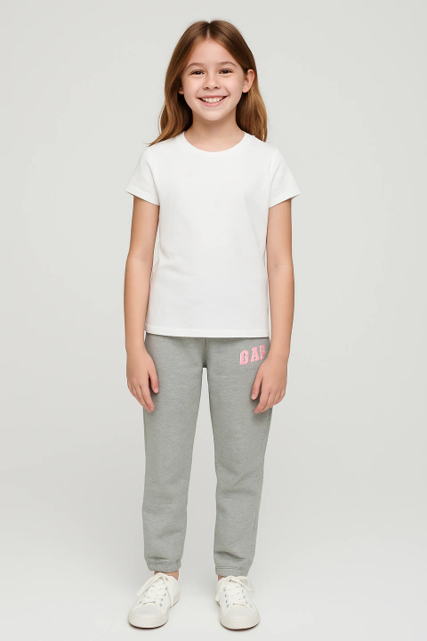 Calca Moletom Gap Cinza - GAP4028 - Tamanho 6 - 7 anos - comprar online