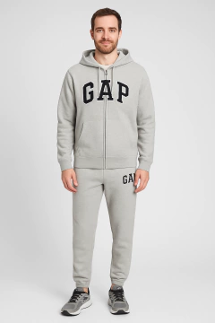 Conjunto Moletom Gap Masculino Cinza Ziper - GAP92740 - Tamanho M - comprar online