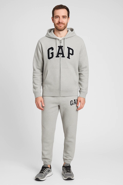 Conjunto Moletom Gap Masculino Cinza Ziper - GAP92740 - Tamanho M - comprar online