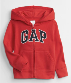 Moletom Ziper Gap Vermelho - GAP2189 - Tamanho 3 anos na internet