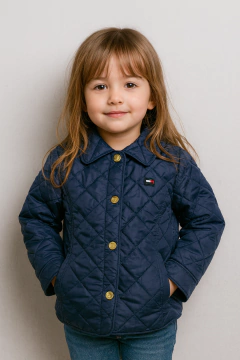 Jaqueta Forrada Tommy Hilfiger Azul Marinho - TH799 - Tamanho 6 anos - comprar online