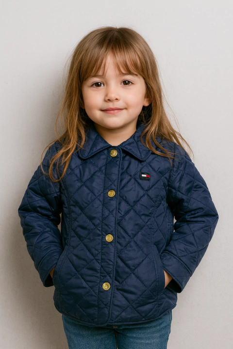 Jaqueta Forrada Tommy Hilfiger Azul Marinho - TH799 - Tamanho 6 anos - comprar online