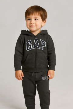 Conjunto Gap Cinza Chumbo- GAP3043 - Tamanho 3 anos - comprar online