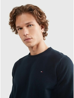 Sweater Tommy Hilfiger Azul Marinho - TH900 - Tamanho G - comprar online