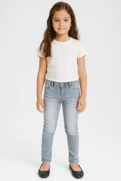 Calça Jeans Skinny Fit Light Wash Stretch Tommy Hilfiger - TH4182 - Tamanho 10 anos - comprar online