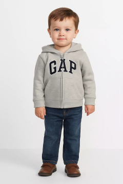 Moletom Ziper Gap Cinza - GAP2133 - Tamanho 3 anos - comprar online