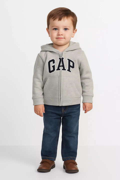 Moletom Ziper Gap Cinza - GAP2133 - Tamanho 3 anos - comprar online