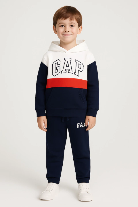Conjunto Moletom Gap Azul Marinho - Color - GAP227 - Tamanho 6 - 7 anos - comprar online