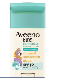 Aveeno Kids Protetor Solar Bastão Spf 50 Mineral Óxido Zinco