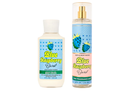 Kit Bath Body Works Creme Hidratante e Splash - Blue Raspberry Burst - comprar online