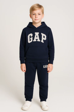 Conjunto Moletom Gap Azul Marinho - GAP9390 - Tamanho 12 anos - comprar online