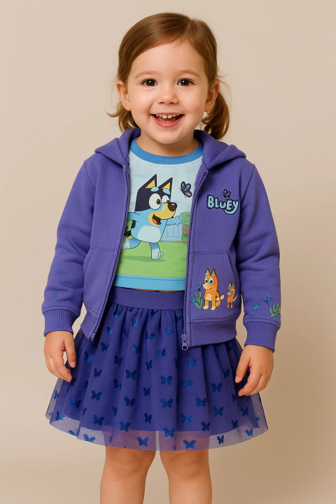 Conjunto Infantil Bluey 3 peças - Tamanho 3 anos - comprar online