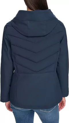 Jaqueta Tommy Hilfiger Feminina Azul Marinho com Capuz -TH6198 - Tamanho G - comprar online