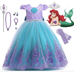Fantasia Infantil Ariel Premium - Tamanho 5 - 6 anos