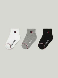 Kit 3 Pares de Meia Tommy Hilfiger - Tamanho 7 - 10 anos - comprar online