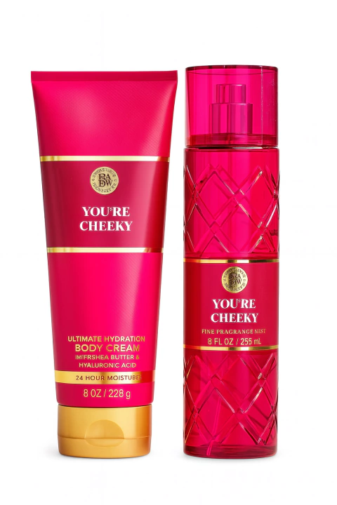 Kit Bath Body Works Creme Hidratante e Body Splash - You're Cheeky - comprar online