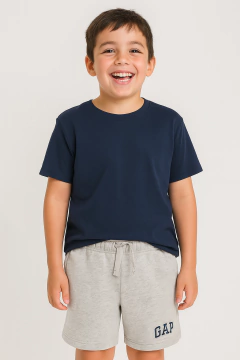 Bermuda Infantil Moletom GAP Cinza - Gap577 - Tamanho 8 anos - comprar online