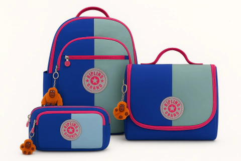 Conjunto Escolar Kipling Color Mochila Estojo Lancheira - comprar online