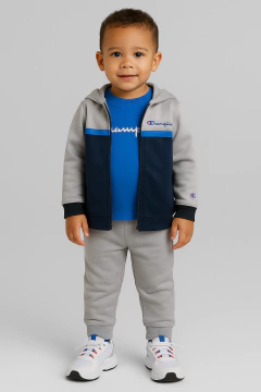 Conjunto Moletom Champion 3 Peças - CH9592 - Tamanho 3 anos - comprar online