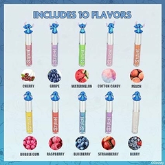 Kit 10 Brilhos Labiais Stitch com sabor na internet