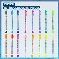 Kit 16 canetas para pintar no corpo Stitch na internet