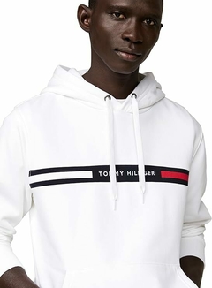 Moletom Fleece Tommy Masculino Branco - TH3290 - Tamanho M na internet