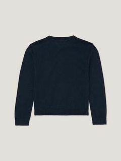 Cardigan Tommy Hilfiger Azul Marinho - TH639 - Tamanho 8 - 10 anos na internet