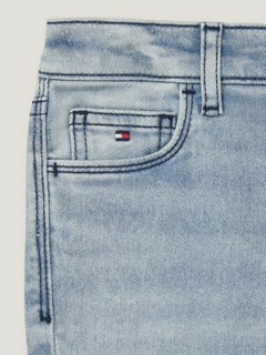 Calça Jeans Skinny Fit Light Wash Stretch Tommy Hilfiger - TH4182 - Tamanho 10 anos - comprar online