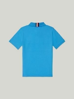 Camiseta Infantil Polo Tommy Hilfiger - Azul- TH40366- Tamanho 6 - 7 anos - loja online