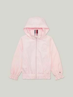 Jaqueta Infantil Corta Vento Tommy Hilfiger - Rosa bebê - Tamanho 8 - 10 anos