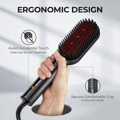 Escova Alisadora Tymo Ring - Ionic Plus - Preta - comprar online