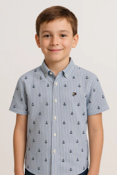 Camisa Infantil Manga Curta Tommy Hilfiger - TH19 - Tamanho 12 - 14 anos - comprar online