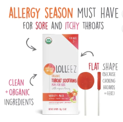 Pirulito para Dor de Garganta Lolleez - 10 unidades - Mimos de Orlando