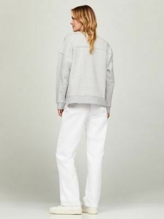 Moletom Oversized Feminino Tommy Hilfiger Cinza - TH76124 - Tamanho M - comprar online