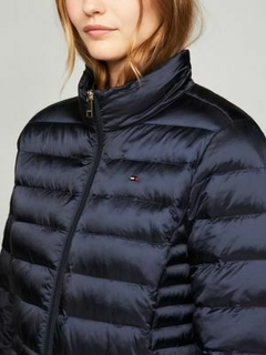 Jaqueta Tommy Hilfiger feminina puffer 7/8 Azul Marinho - TH0076 - Tamanho M na internet