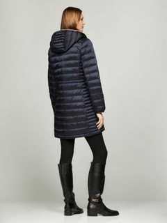 Jaqueta Tommy Hilfiger feminina puffer 7/8 Azul Marinho - TH0076 - Tamanho M - loja online