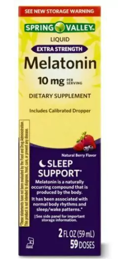 MELATONINA LÍQUIDA 10MG- SPRING VALLEY - 59 ML - Venc 02/27 na internet