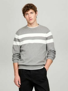Sweater Tommy Hilfiger Cinza - TH03079 - Tamanho GG - comprar online