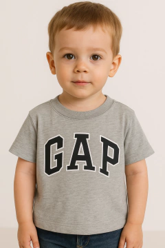 Camiseta Gap Cinza - GAP48601 - Tamanho 5 anos - comprar online