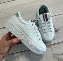 Tênis Sneaker Tommy Hilfiger Branco - Tamanho 13 Usa - Tamanho 30 Brasil