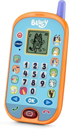 Telefone de atividades de Bluey, smartphone educacional