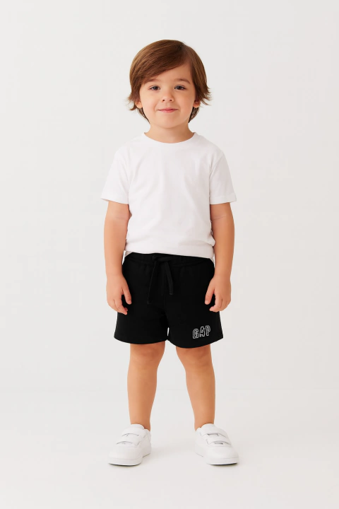 Bermuda Infantil Moletom GAP Preta - Gap5772- Tamanho 5 anos - comprar online