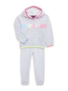 Conjunto Moletom Infantil Tommy Hilfiger Cinza - TH1698 - Tamanho 6 anos na internet